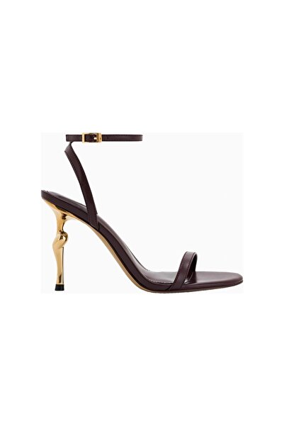 JW PEI Alivia Women's Red Gold Heeled Sandals