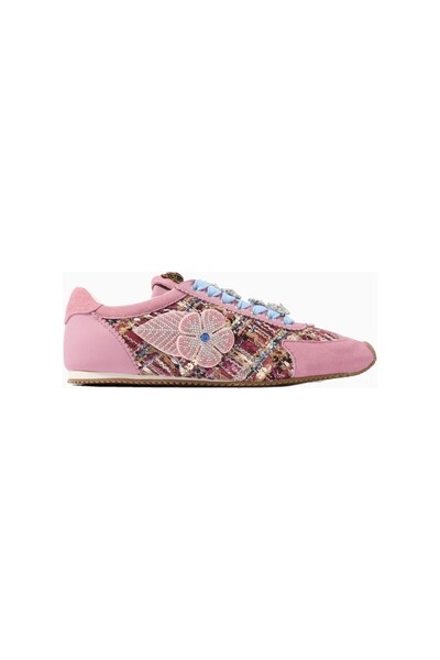 Kurt Geiger Islington Leather -Fabric Luxury Design Women's Sneakers