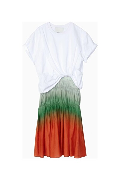 3.1 Phillip Lim Ombré Voile Combination Luxury Design Women's Dress