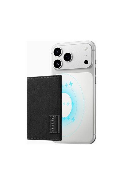 VULKIT Rfid Magsafe Compatible Leather 4 Card Magnetic Minimalist Unisex Wallet