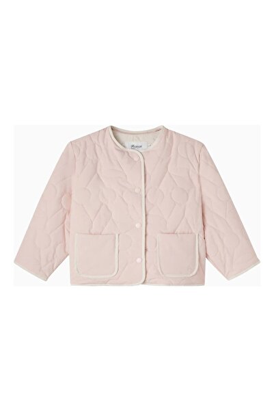 BONPOINT Lorelei Pink Cherry Patterned Quilted Girls' Jacket