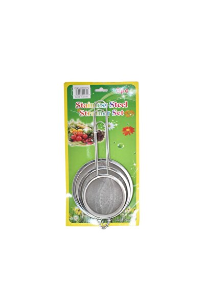 Generic مصفاة من الفولاذ المقاوم للصدأ 3 قطع AF500472