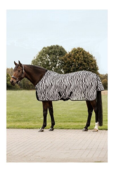waldhausen Zebra Fly Horse Cover with Cross Strap