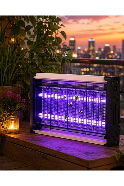 Genel Markalar Ev Balkon Mutfak İçin Elektrikli Sinek Savar UV Işıklı Sessiz ...