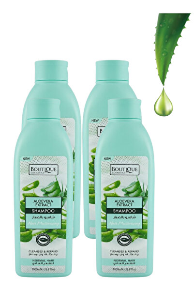 Boutique 4 Pieces Aloevera Extract Shampoo for Normal Hair 1000ML