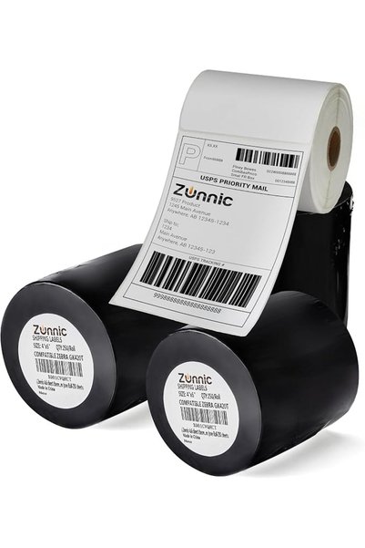 Zunnic Direct Thermal Labels Roll, Suitable for Parcel Shipping, Mailing, and...