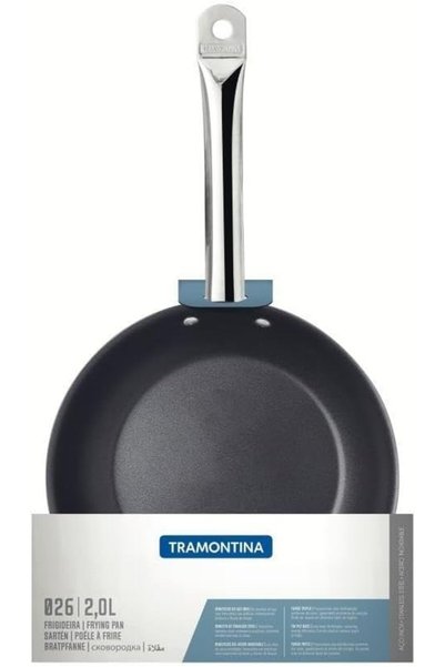 TRAMONTINA Professional Shallow Stainless Steel Frying Pan With Triple Bottom...
