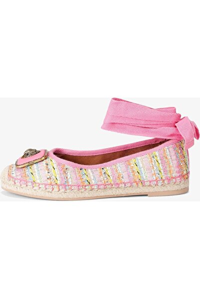 Kurt Geiger Pimlico Tie Ballet Stoned Pink Women's Ballet Flats