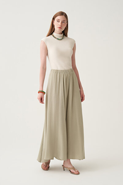 ALLDAY Elastic waist modal flared skirt