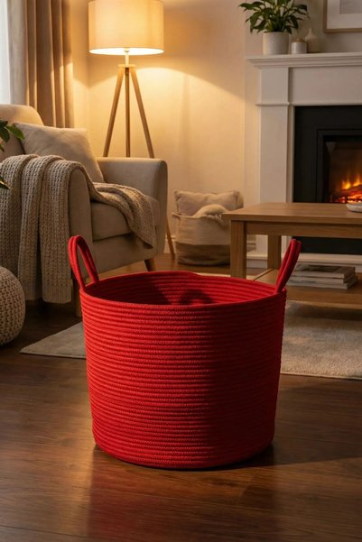 Comfort Craft Multi-Purpose Decorative Jute Organizer Basket (40X30 cm)