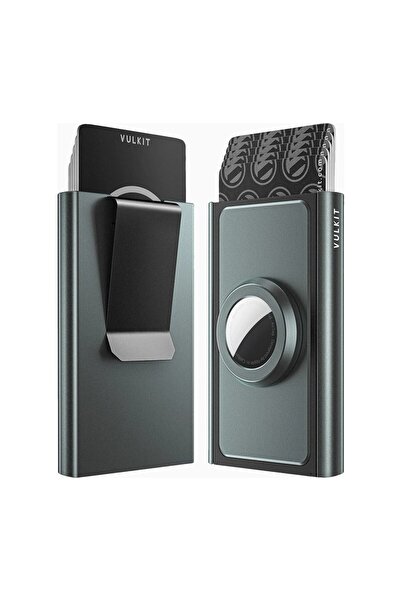 VULKIT Slim Unisex Rfid Protective Card Wallet with Airtag