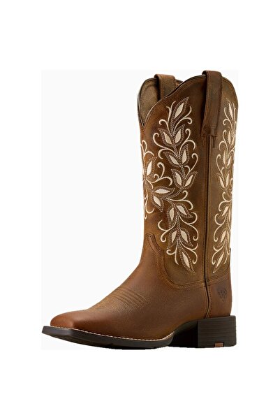 ARIAT Round up Holly Wide Square Toe Women's Western Boots