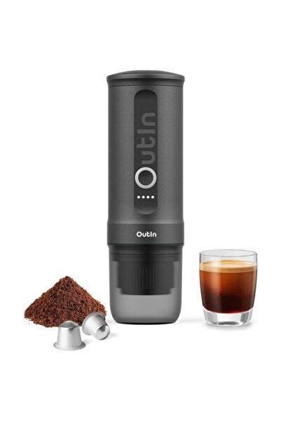 Outin Taşınabilir Elektrikli Espresso Makinesi 3-4 Dakika Kendi Kendine Isıtm...