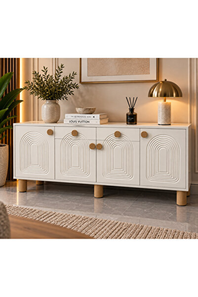 RUHAT METAL OSİ Çekmeceli MDF Konsol