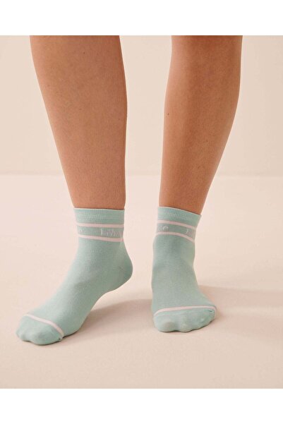 La Vie en Rose Ribbed Socks