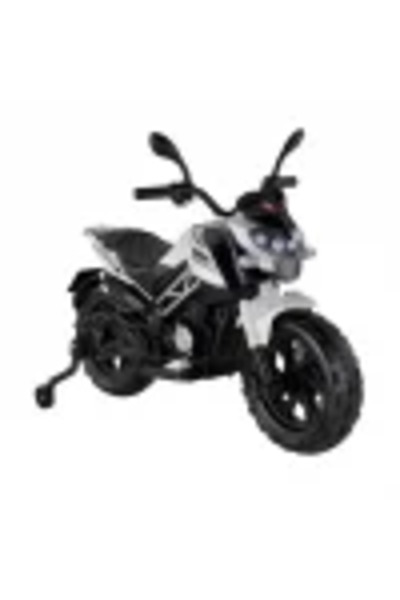 BabyHope 447 Motocross Akülü Motosiklet Beyaz