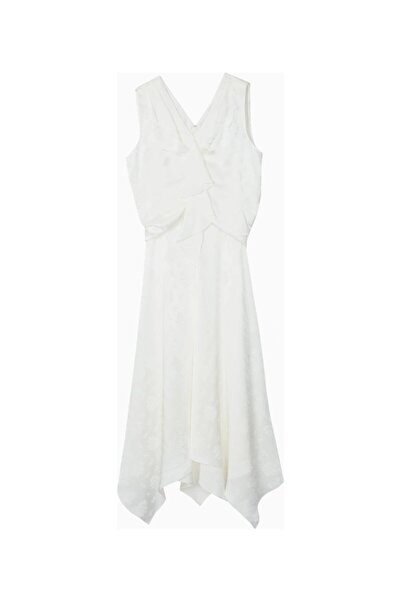 3.1 Phillip Lim Floral Jacquard Draped Design Women's Midi Dress