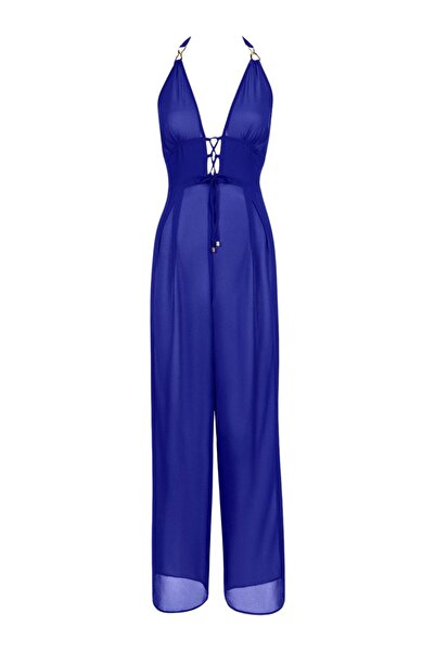 Aubade Beach Walk Jumpsuit, Deep Neckline, Gold Detail, Stylish Design