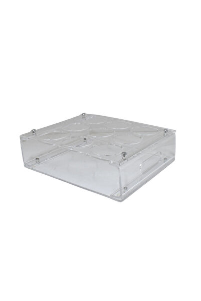 Generic Transparent Acrylic Bottle and Cup Holder 9 Slots