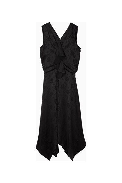 3.1 Phillip Lim Floral Jacquard Draped Design Women's Midi Dress