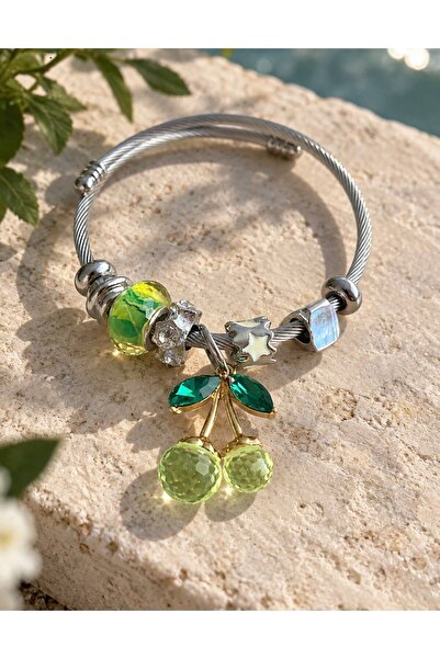 PALMİA TAKI AKSESUAR İtalyan Charm Detaylı bileklik
