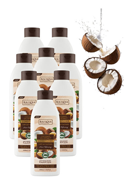 Boutique 8 Pieces Coconut Oil Extract Conditioner for Dry and Unruly Hair 1000ML