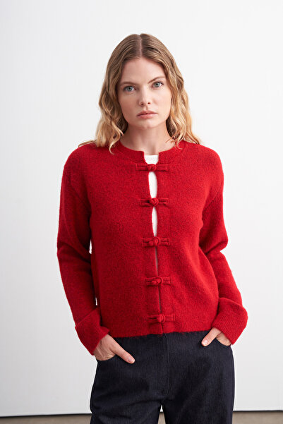 VESNA Button Detailed Shawl Cardigan