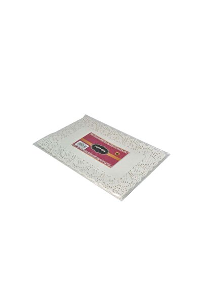 Generic White Rectangular Lace Paper 100 Pieces 23 x 16cm FW6004750