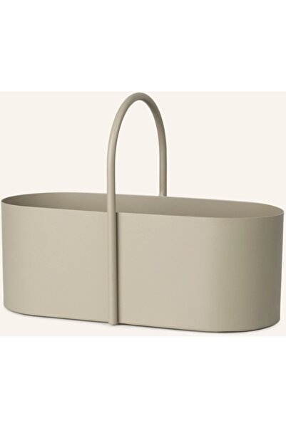 Ferm Matte Painted Powder Coated Oval Metal Basket