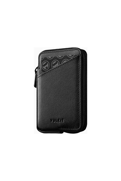 VULKIT Rfid Protected Zippered Leather Unisex Card Holder Wallet