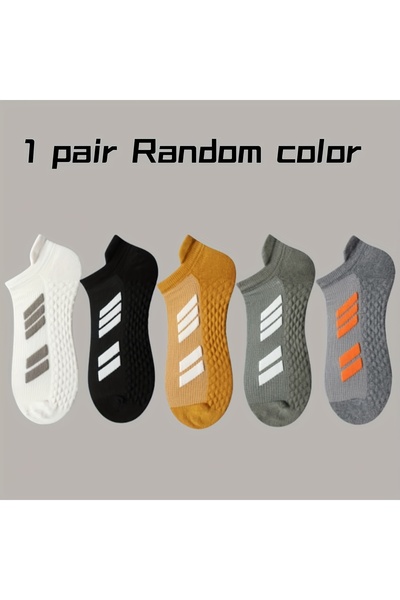 Choice Size 38 44 1Pair Random Sports Socks Men's Women's Large Size, Striped...