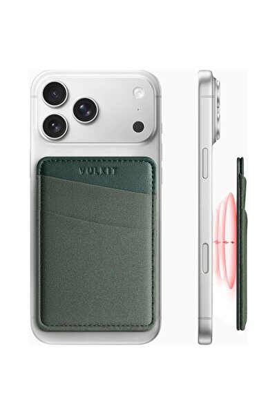 VULKIT Magsafe Compatible Rfid Protected Unisex Phone Card Holder Wallet