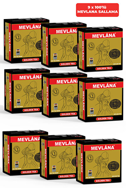 Mevlana Çay 9 Adet X 100'lü %100 Ceylon Sri Lanka Sallama Mevlana Tea Group B...