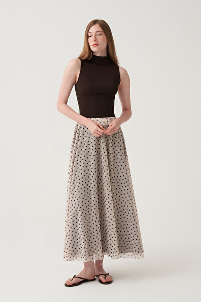 ALLDAY Flared skirt with ruffles