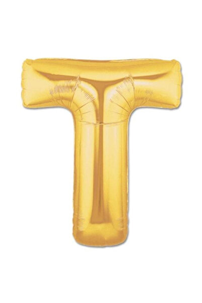 Lovesta Home Letter t Foil Balloon Gold Color 40 Inches