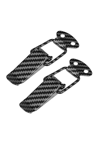 Generic 2Pcs Universal Car Bumper Security Hook Lock Clips Kit Quick Release ...