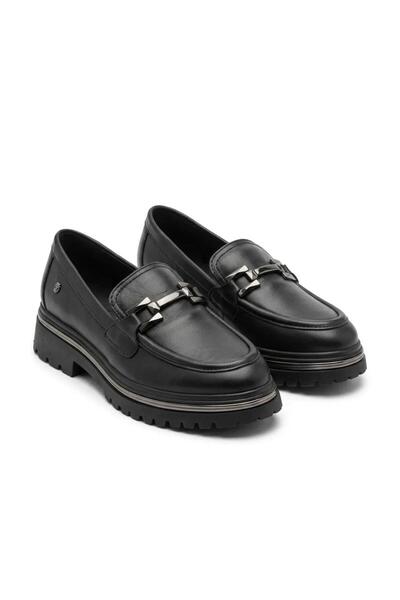 Mammamia 3220 black genuine leather loafer shoes