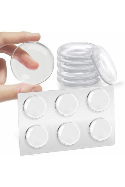GENERAL 6 Pcs Door Knob Wall Protectors, Self-Adhesive Silicone Door Stoppers...