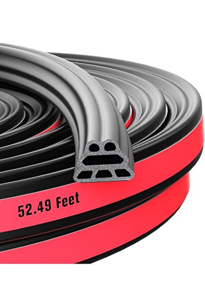 GENERAL Car Door Seal Strip,3 Layer Pyramid Structure Automotive Rubber Weath...