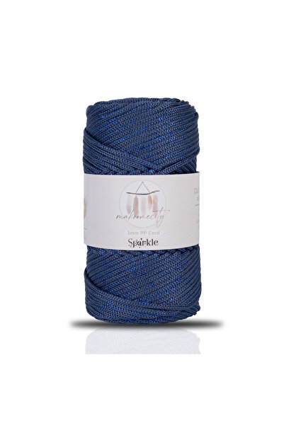 Makromecity Premium Simli 3mm - 250 γρ Νήμα Μακραμέ από Πολυεστέρα Μπλε Τζιν ...