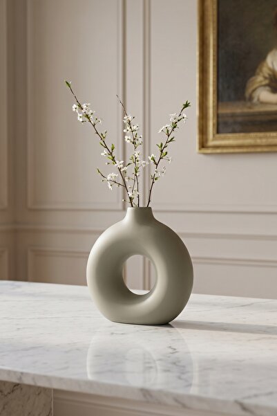 ACAR Vaza inel verde Terra Luxe - 29 cm