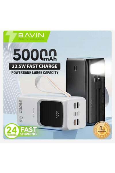 Bavin PC1032 50000mAh / PC1031 30000mAh 22.5W PD Fast Charging Power bank Bui...