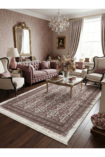 Brillant Klasik Desen Lateks Taban Salon Antre Halı