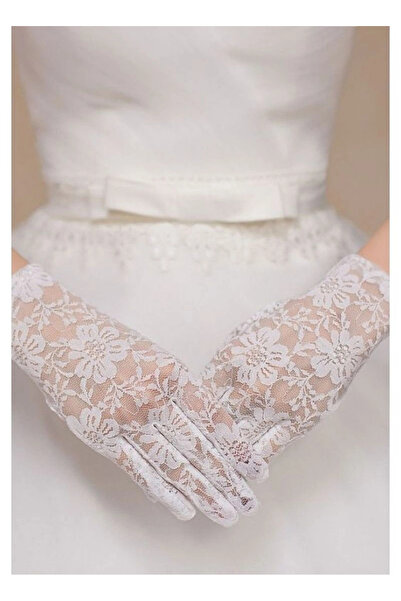 Lovesta Home White Color Short Lace Gloves