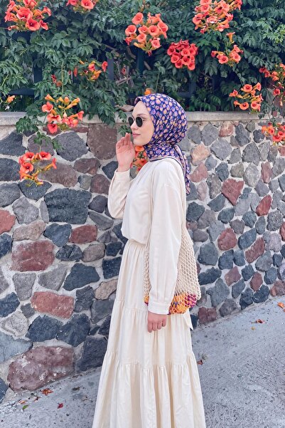 Silk Home Soft Eşarp Vintage Floral Lacivert