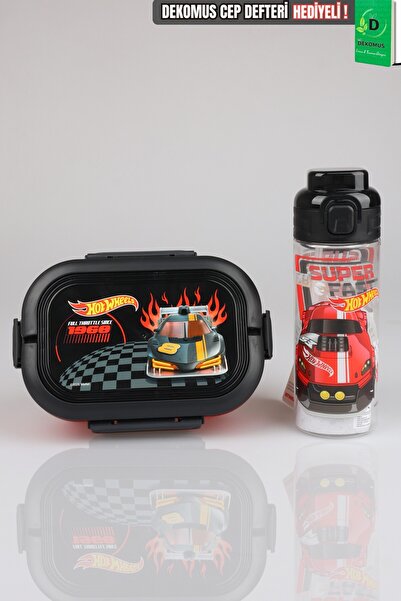 HOT WHEELS x Dekomus Lisanslı Hotwheels 3 Bölmeli Beslenme Kabı ve 500 ML Mat...