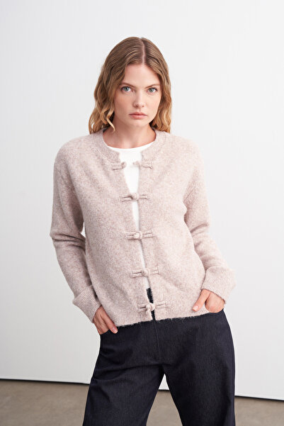 VESNA Button Detailed Shawl Cardigan