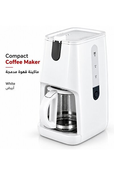 Generic ماكينة صنع القهوة - سعة 0.6 لتر - 800 واط - لون أبيض