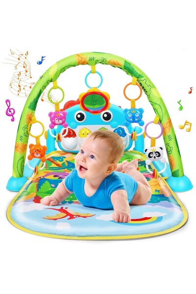 Giftry Covoras activitati pentru bebelusi Giftry®, model dinozaur, interactiv...