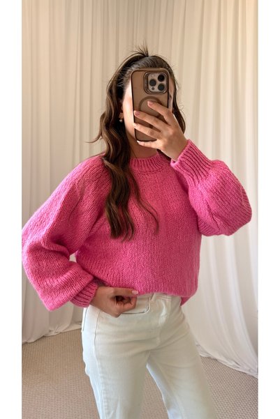 Hepsi Moda Casual Knitwear Sweater - Pink